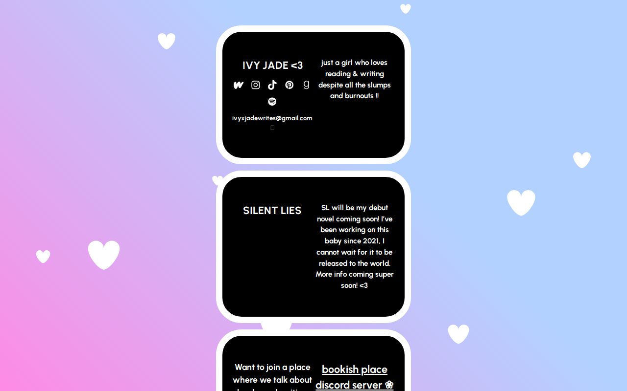 ivyxjadewrites carrd